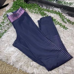 °💙2/$40💙Nike Pro Dri Fit Athletic Grey Leggings Size Small